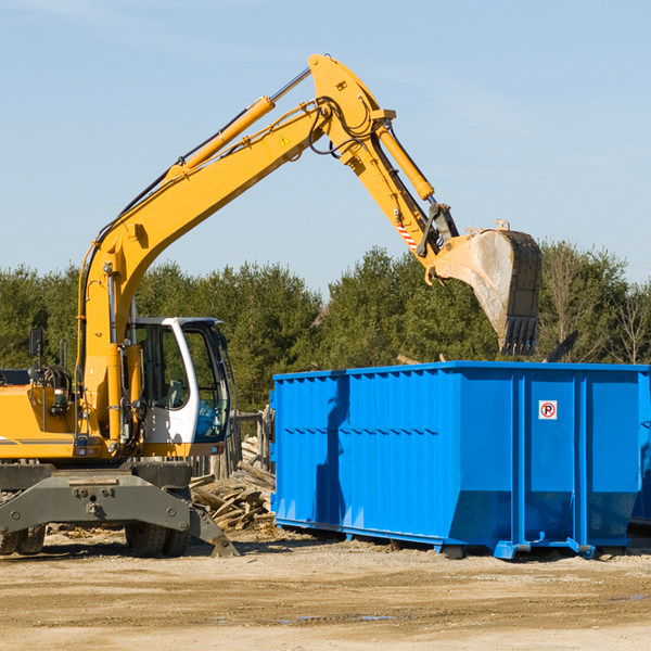 what are the rental fees for a residential dumpster in Mamers NC